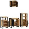 vidaXL Ensemble de mobilier de salle de bain avec tiroir 4 pcs