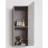Trendteam Armoire murale de rangement Line argent&eacute; fum&eacute;