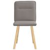 vidaXL Chaises &agrave; manger lot de 2 taupe tissu