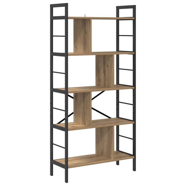vidaXL &Eacute;tag&egrave;re Ch&ecirc;ne artisanal 75 x 30 x 156 cm Bois d'ing&eacute;nierie