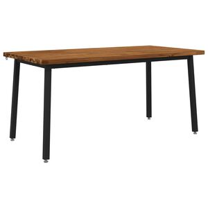 vidaXL Table &agrave; manger carr&eacute;e 160 x 70 x 75 cm Bois d'Acacia Massif