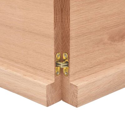 vidaXL Dessus de table bois massif traité bordure assortie