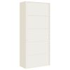 vidaXL Classeur blanc 90x40x200 cm acier