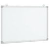 vidaXL Tableau blanc magn&eacute;tique 80x60x1,7 cm aluminium
