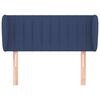 vidaXL T&ecirc;te de lit avec oreilles Bleu 83x23x78/88 cm Tissu