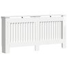 vidaXL Cache-Radiateur Blanc brillant 172 x 19 x 81,5 cm