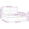 vidaXL Sommier &agrave; lattes de lit avec matelas Cr&egrave;me 200x200cm Similicuir