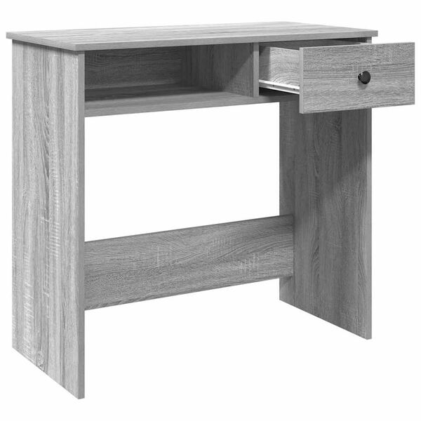 vidaXL Bureau sonoma gris 80x40x75 cm bois d'ing&eacute;nierie