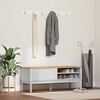 vidaXL Banc de couloir Blanc 115 x 40 x 45 cm Bois de Pin Massif