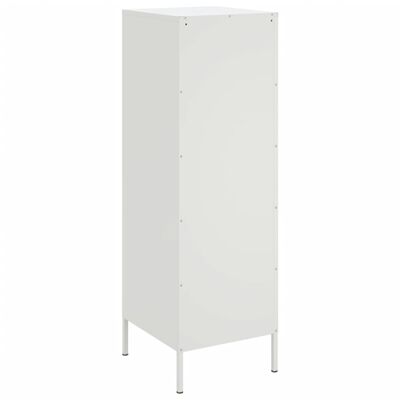 vidaXL Buffet haut blanc 36x39x113 cm acier