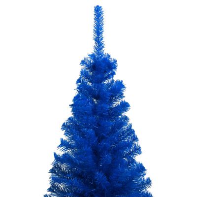 vidaXL Arbre de Noël artificiel pré-éclairé et boules bleu 150 cm PVC