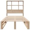 vidaXL Lit biblioth&egrave;que sans matelas 90x200 cm bois massif