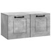 vidaXL Meuble TV mural Gris b&eacute;ton 59,5 x 31 x 30 cm Bois d'ing&eacute;nierie