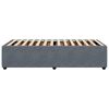 vidaXL Cadre de lit sans matelas gris fonc&eacute; 100x200 cm velours