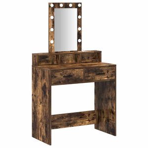 vidaXL Table de Toilette Marron 79 x 41 x 140 cm Bois d'ing&eacute;nierie