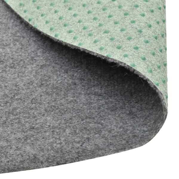 vidaXL Gazon artificiel avec picots Dia.95 cm Gris Rond