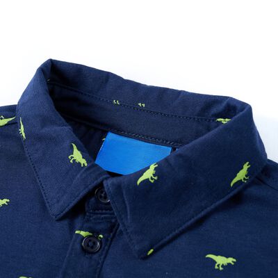 Chemise pour enfants bleu marine 104