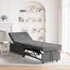 vidaXL Canap&eacute;-lit escamotable Gris fonc&eacute; 194 x 67 x 82 cm Microfibre