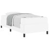 vidaXL Cadre de lit avec matelas Blanc 100 x 200 cm tissu