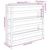vidaXL Jardini&egrave;re Marron miel 112x25x104,5 cm Bois massif de pin