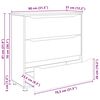 vidaXL Armoire de rangement Blanc brillant 80 x 31 x 81 cm