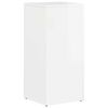 vidaXL &Eacute;tag&egrave;re lat&eacute;rale Blanc brillant 33 x 32 x 70,5 cm