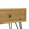 vidaXL Table basse avec 2 tiroirs Marron sculpt&eacute; 80x40x40,5 cm Bois