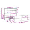 vidaXL Cadre de lit sans matelas 160x200 cm bois massif de pin
