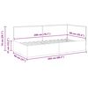 vidaXL Cadre de lit d'angle Bordeaux 90 x 200 cm Velours