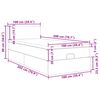 VidaXL Cadre de lit ottoman avec matelas noir 100x200cm velours