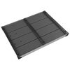 vidaXL Douche de jardin avec base gris 220 cm Acier inoxydable