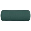 vidaXL Coussins d'accent 2 pcs Vert fonc&eacute; &Oslash; 25 x 70 cm tissu