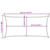 vidaXL Voile d'ombrage 160 g/m&sup2; Orange 2x3,5 m PEHD