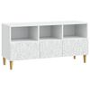 vidaXL Meuble TV 102 x 34,5 x 50 cm Blanc Bois d'ing&eacute;nierie