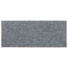 vidaXL Tapis d'escalier autocollants 30 pi&egrave;ces 60 x 25 cm Gris clair Rectangulaire