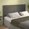 vidaXL T&ecirc;te de lit Gris 146x4x100 cm Bois massif de pin