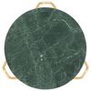 vidaXL Table basse Vert 65x65x42 cm Pierre véritable et texture marbre