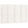 vidaXL T&ecirc;te de lit murale Blanc 81x3x63 cm Bois massif de pin