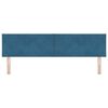 vidaXL T&ecirc;te de lit avec t&ecirc;te de lit Bleu fonc&eacute; 180 cm Velours