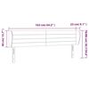 vidaXL T&ecirc;te de lit avec oreilles Rose 163x23x78/88 cm Velours