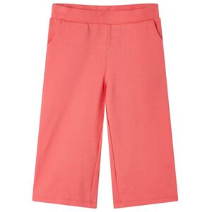 Pantalon &agrave; jambes larges pour enfants corail 92