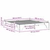 vidaXL Cadre de lit Naturel 180 x 200 cm Pin massif