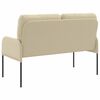 vidaXL Canap&eacute;s avec coussin 110cm Cr&egrave;me Contreplaqu&eacute;