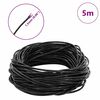 vidaXL Corde en Cuir Noir &Oslash;1,5 mm x 5 m Cuir