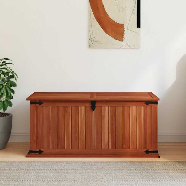 vidaXL Coffre de rangement 90x45x40 cm Bois d'acacia solide