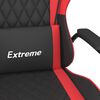 vidaXL Chaise de jeu Noir et rouge Similicuir