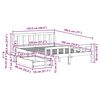 vidaXL Cadre de lit sans matelas 120x190 cm bois de pin massif