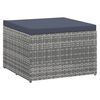 vidaXL Salon de jardin 4 pcs R&eacute;sine tress&eacute;e Gris et anthracite