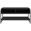 vidaXL Table basse noir 90x50x45 cm bois d'ingénierie