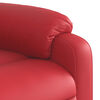 vidaXL Fauteuil de massage inclinable &eacute;lectrique rouge similicuir